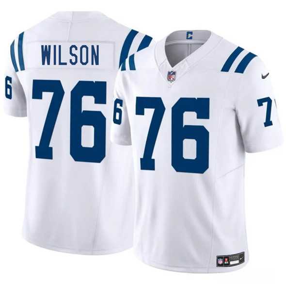 Men & Women & Youth Indianapolis Colts #76 Jack Wilson White 2025 F.U.S.E. Vapor Limited Stitched Jersey,We sell and wholesale Men & Women & Youth Indianapolis Colts #76 Jack Wilson White 2025 F.U.S.E. Vapor Limited Stitched Jersey on line form chian!